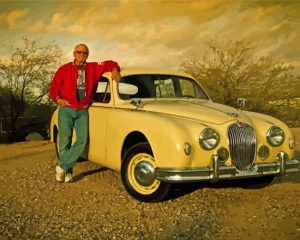 Old Man By Jaguar Mark Diamond Painting