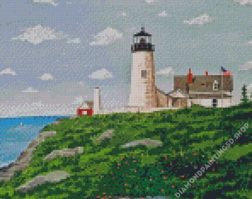 Pemaquid Point Light Maine Diamond Painting