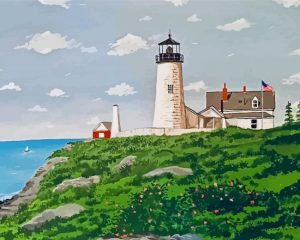 Pemaquid Point Light Maine Diamond Painting