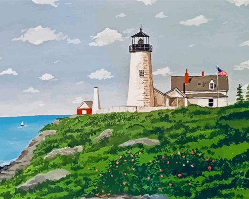 Pemaquid Point Light Maine Diamond Painting