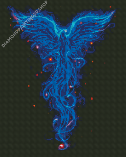 Phoenix Blue Art Diamond Painting