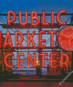 Pike Place Market Diamond Painting