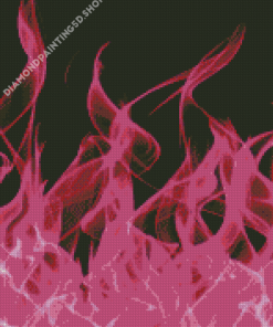 Pink Fire Diamond Painting