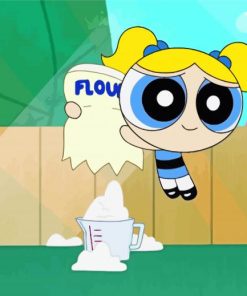 Powerpuff Girls Bubbles Cartoon Character - 5D Diamond Painting