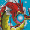 Red Gyarados Pokemon Diamond Painting