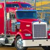 Red Kenworth Truck Diamond Painting