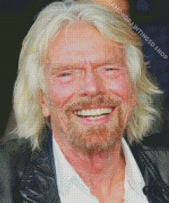 Richard Branson Laughing Diamond Painting