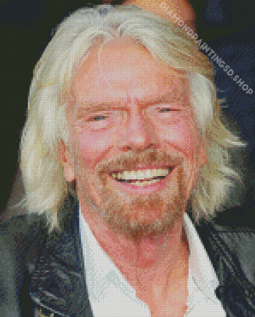 Richard Branson Laughing Diamond Painting