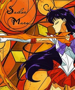 Sailor Mars Anime Girl Diamond Painting