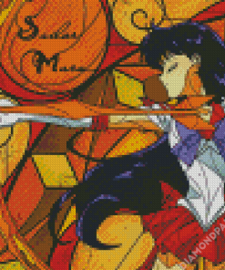 Sailor Mars Anime Girl Diamond Painting