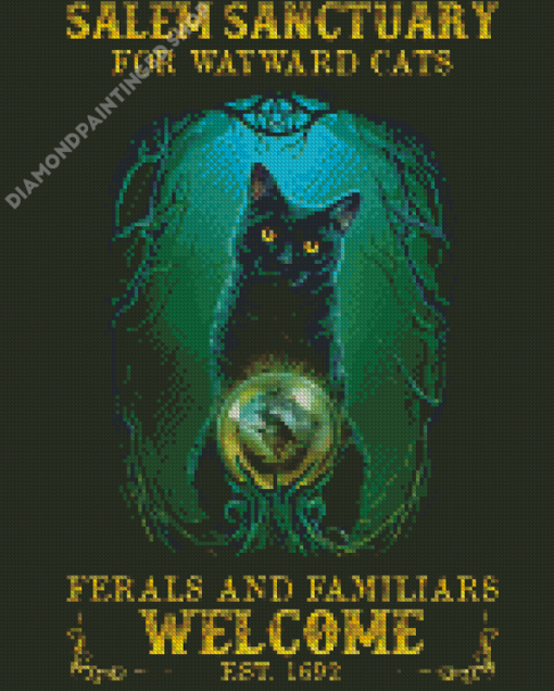 Salem Sanctuary For Wayward Cats Diamond Painting