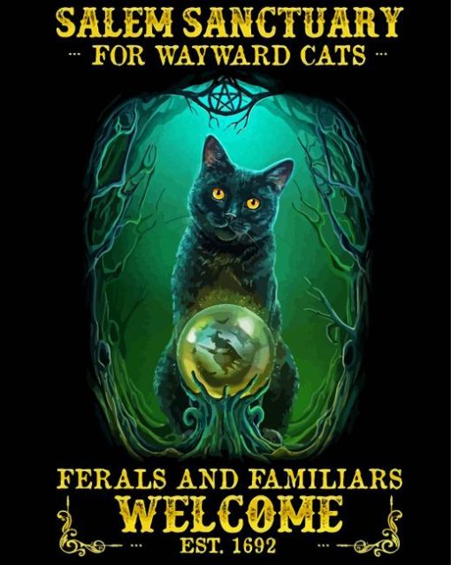 Salem Sanctuary For Wayward Cats Diamond Painting