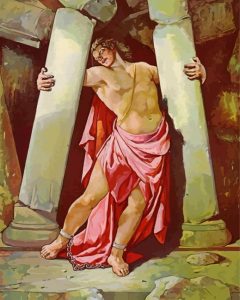 Samson Breaking The Pillars Diamond Painting