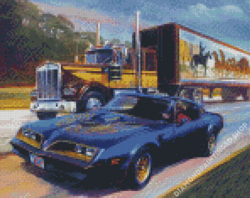 Smokey And The Bandit Kenworth Art Diamond Painting