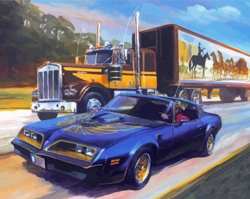 Smokey And The Bandit Kenworth Art Diamond Painting