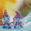 Snowman Babies Diamond Painting