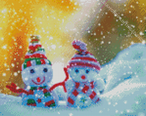 Snowman Babies Diamond Painting