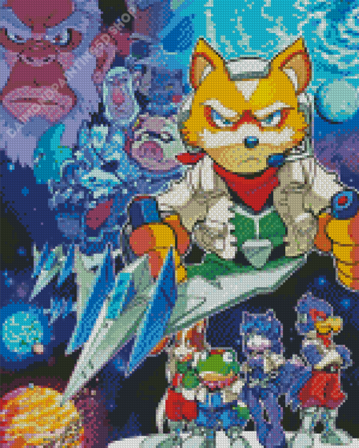 Star Fox Game Characters Diamond Painting