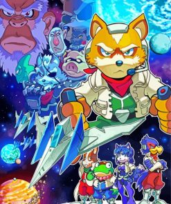 Star Fox Game Characters Diamond Painting