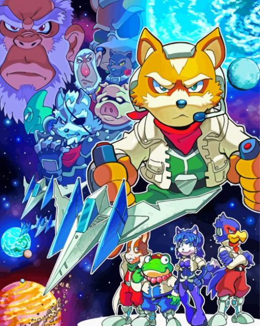 Star Fox Game Characters Diamond Painting