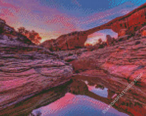 Sunset At Natural Bridges National Monument Diamond Painting