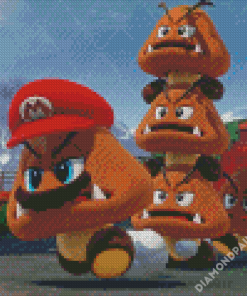 Super Mario Goombas Diamond Painting