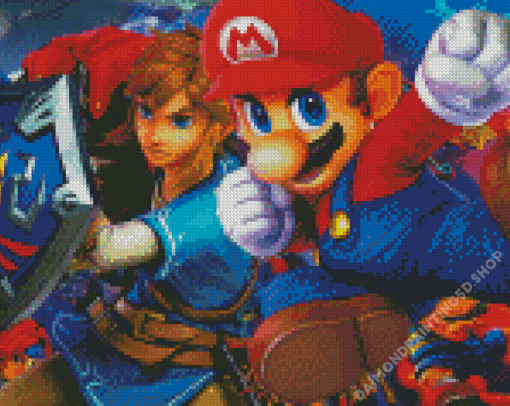 Super Smash Bros Diamond Painting