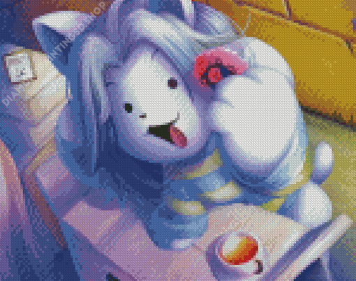 Temmie Cat Art Diamond Painting