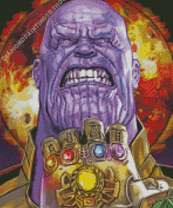 Thanos And Infinity Gauntlet Diamond Painting