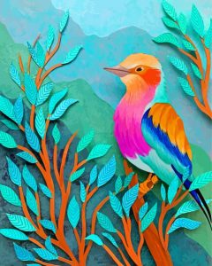 The Lilac Breasted Roller Diamond Painting