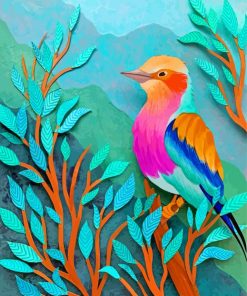 The Lilac Breasted Roller Diamond Painting