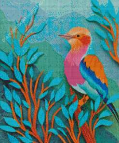 The Lilac Breasted Roller Diamond Painting