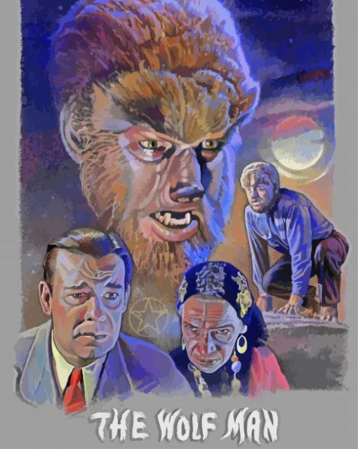 The Wolf Man Diamond Painting