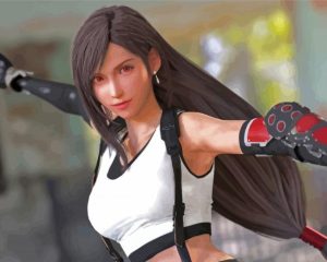 Tifa Lockhart Game Character Diamond Painting