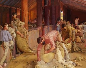 Tom Roberts Shearing The Rams Diamond Painting