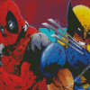 Wolverine Vs Deadpool Diamond Painting