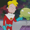 Young Gray And Mooncake From Final Space Diamond Painting