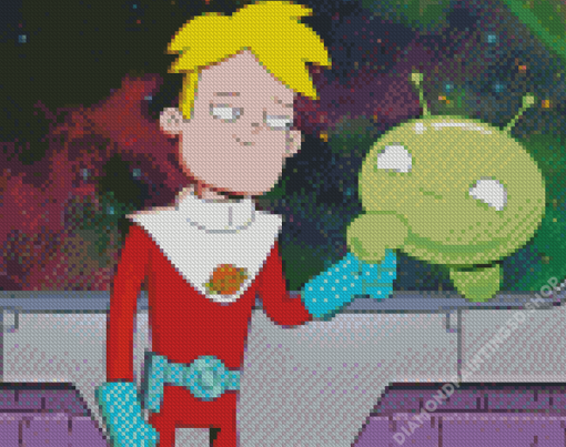 Young Gray And Mooncake From Final Space Diamond Painting
