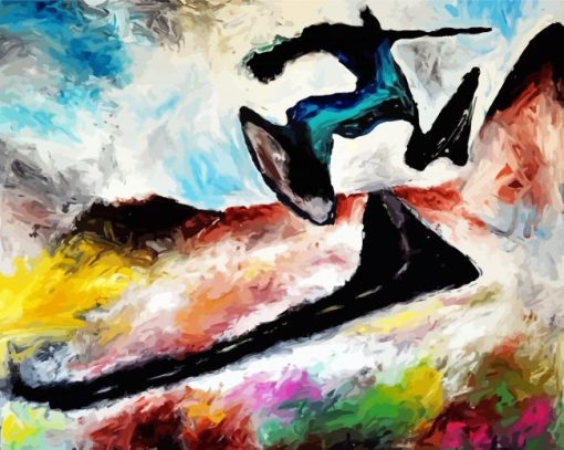 Abstract Man Running Diamond Painting