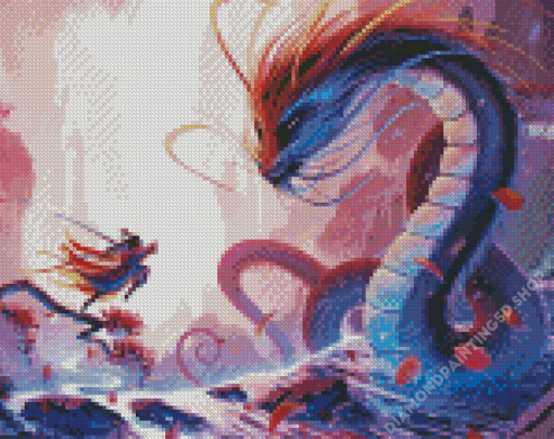 Aesthetic Chinese Dragon Diamond Painting