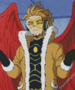 Aesthetic Hawks Mha Illustration Diamond Painting