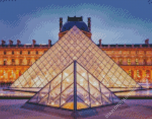 Aesthetic Louvre Museum Art Diamond Painting