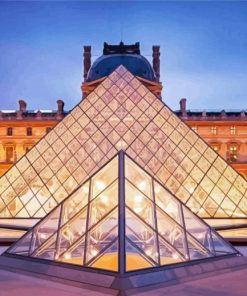 Aesthetic Louvre Museum Art Diamond Painting