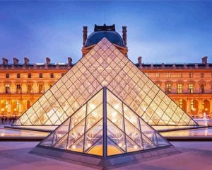 Aesthetic Louvre Museum Art Diamond Painting