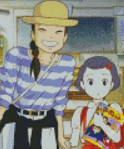 Aesthetic Only Yesterday Characters Diamond Painting