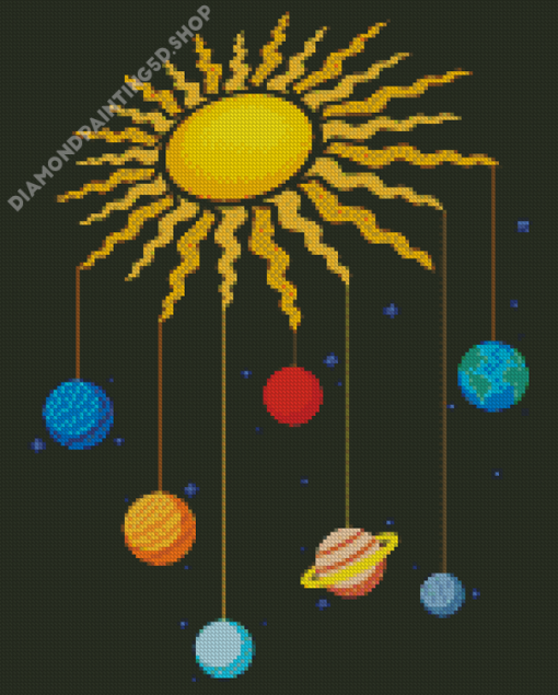 Aesthetic Planets And Stars Art Diamond Painting