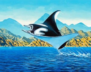 Aesthetic Mantaray Diamond Painting