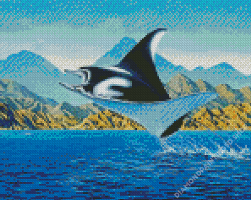 Aesthetic Mantaray Diamond Painting