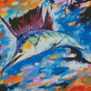 Aesthetic Marlin Fish Art Diamond Painting