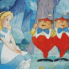 Alice And Tweedledee And Tweedledum Diamond Painting